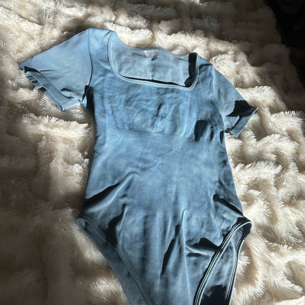 Teal Ribbed Bodysuit - Picture 2 of 5